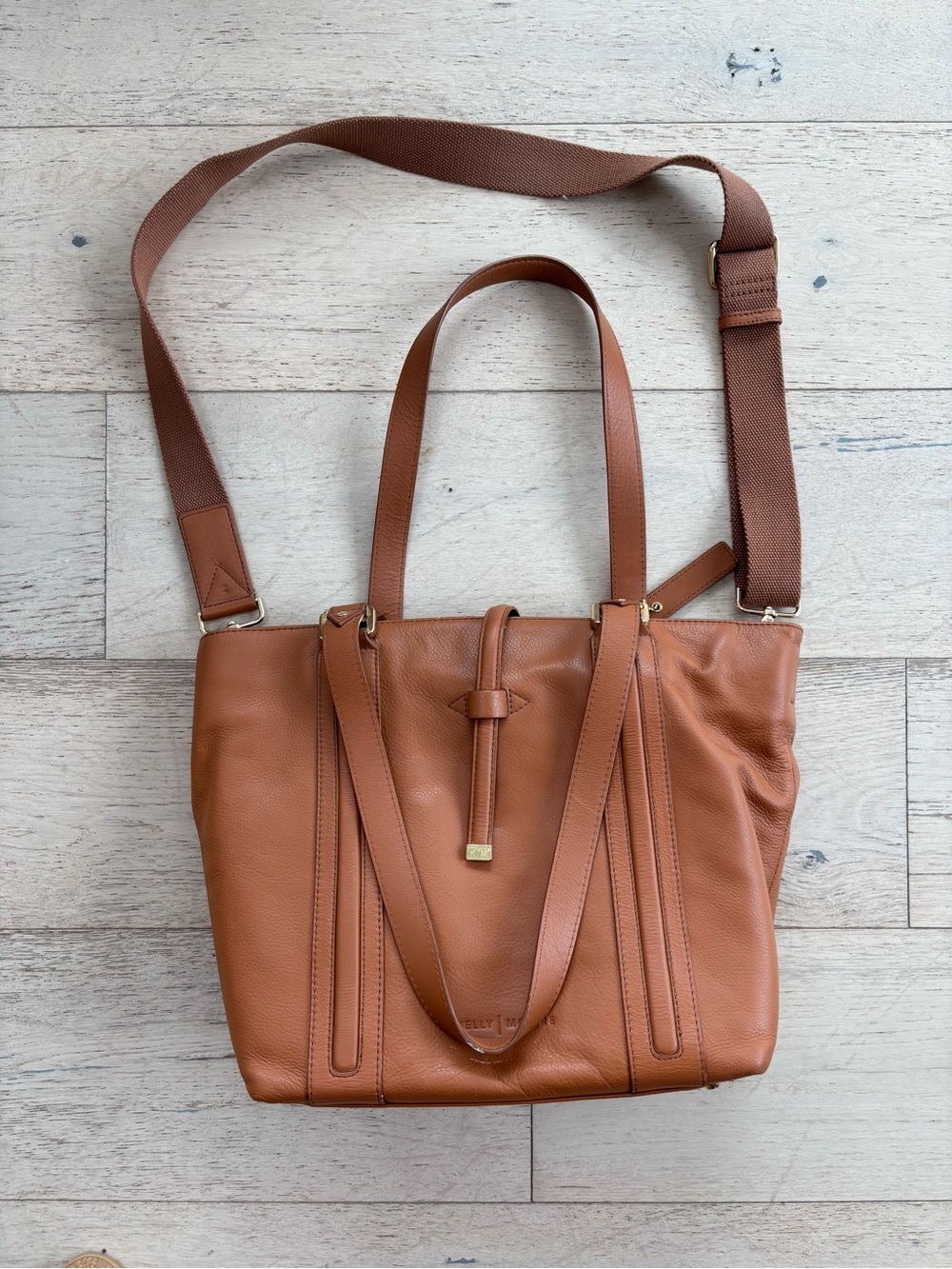 Kelly Moore Brown Leather Tote Bag, Photography Bag